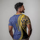 Personalized Barbados Trident T shirt Afro-Barbadians Kente Pattern