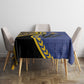 Barbados Trident Tablecloth Afro-Barbadians Kente Pattern