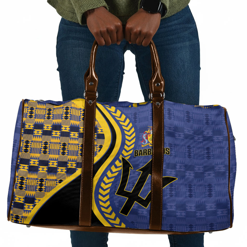 Barbados Trident Travel Bag Afro-Barbadians Kente Pattern