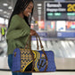 Barbados Trident Travel Bag Afro-Barbadians Kente Pattern