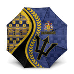 Barbados Trident Umbrella Afro-Barbadians Kente Pattern