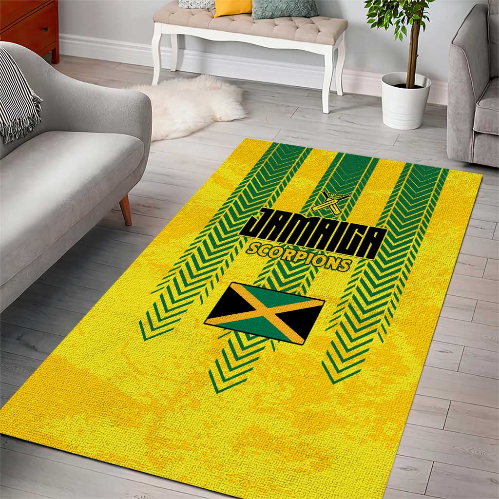 Jamaica Cricket Scorpions Area Rug Go Champions