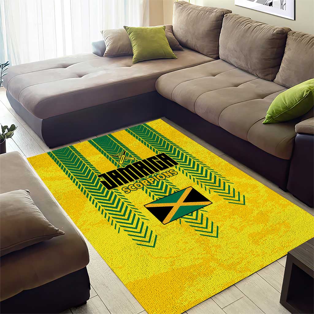 Jamaica Cricket Scorpions Area Rug Go Champions