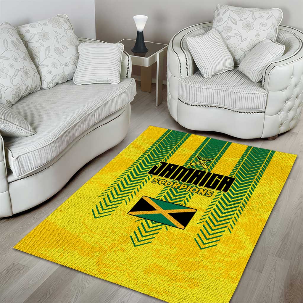 Jamaica Cricket Scorpions Area Rug Go Champions
