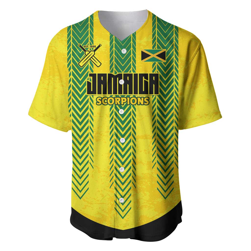 Custom Jamaica Cricket Scorpions Baseball Jersey Go Champions