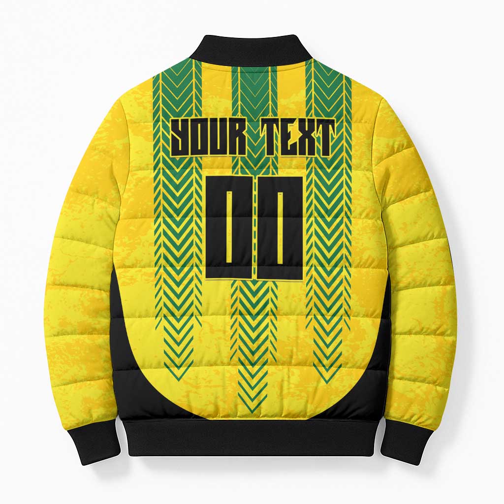 Custom Jamaica Cricket Scorpions Bomber Puffer Jacket Go Champions