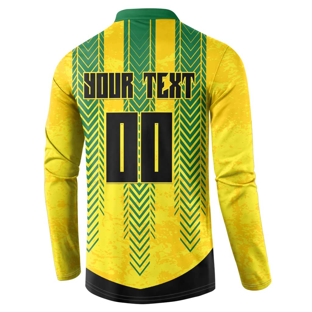 Custom Jamaica Cricket Scorpions Button Sweatshirt Go Champions