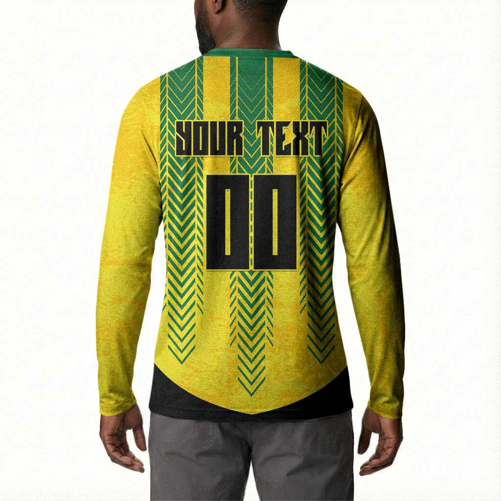 Custom Jamaica Cricket Scorpions Button Sweatshirt Go Champions