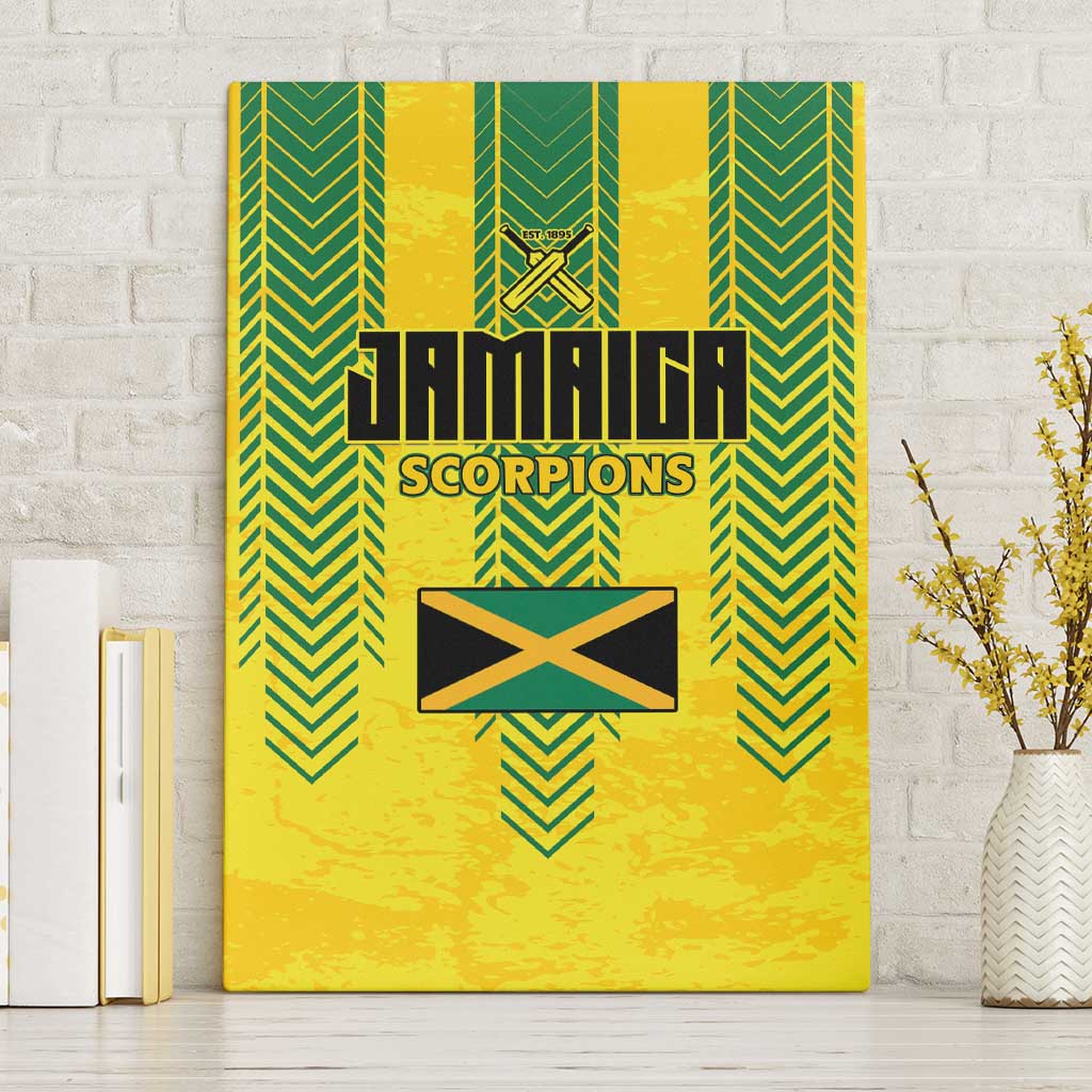 Jamaica Cricket Scorpions Canvas Wall Art Go Champions