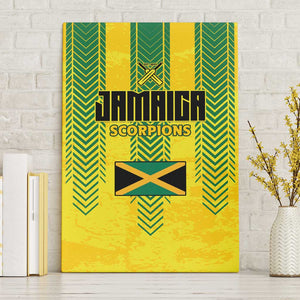 Jamaica Cricket Scorpions Canvas Wall Art Go Champions