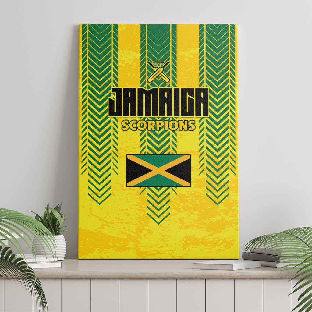 Jamaica Cricket Scorpions Canvas Wall Art Go Champions