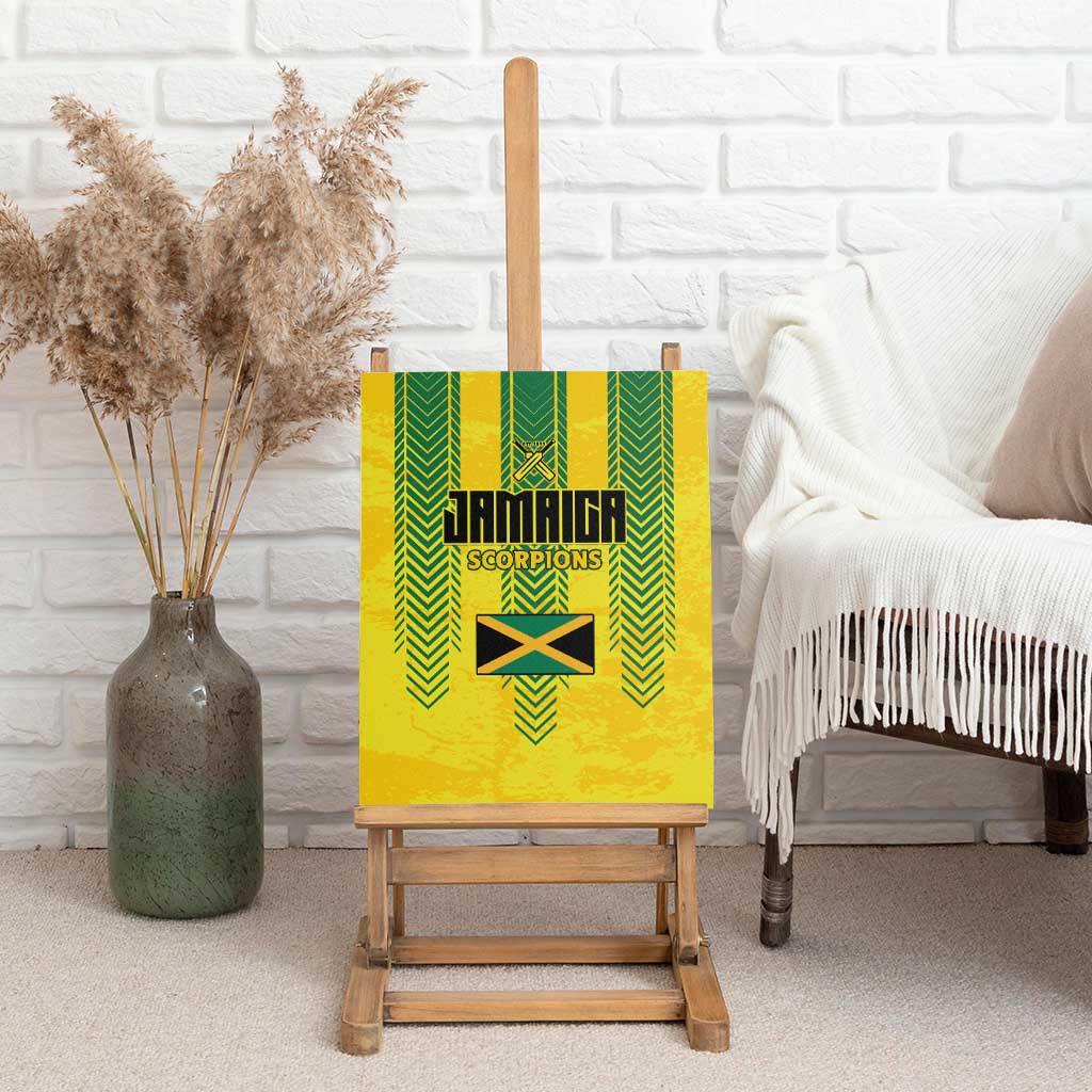 Jamaica Cricket Scorpions Canvas Wall Art Go Champions