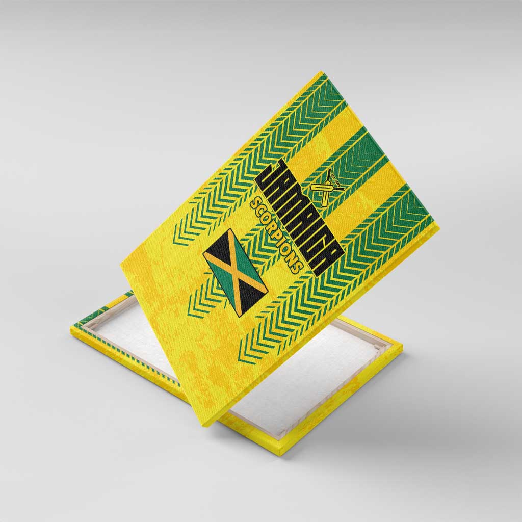 Jamaica Cricket Scorpions Canvas Wall Art Go Champions