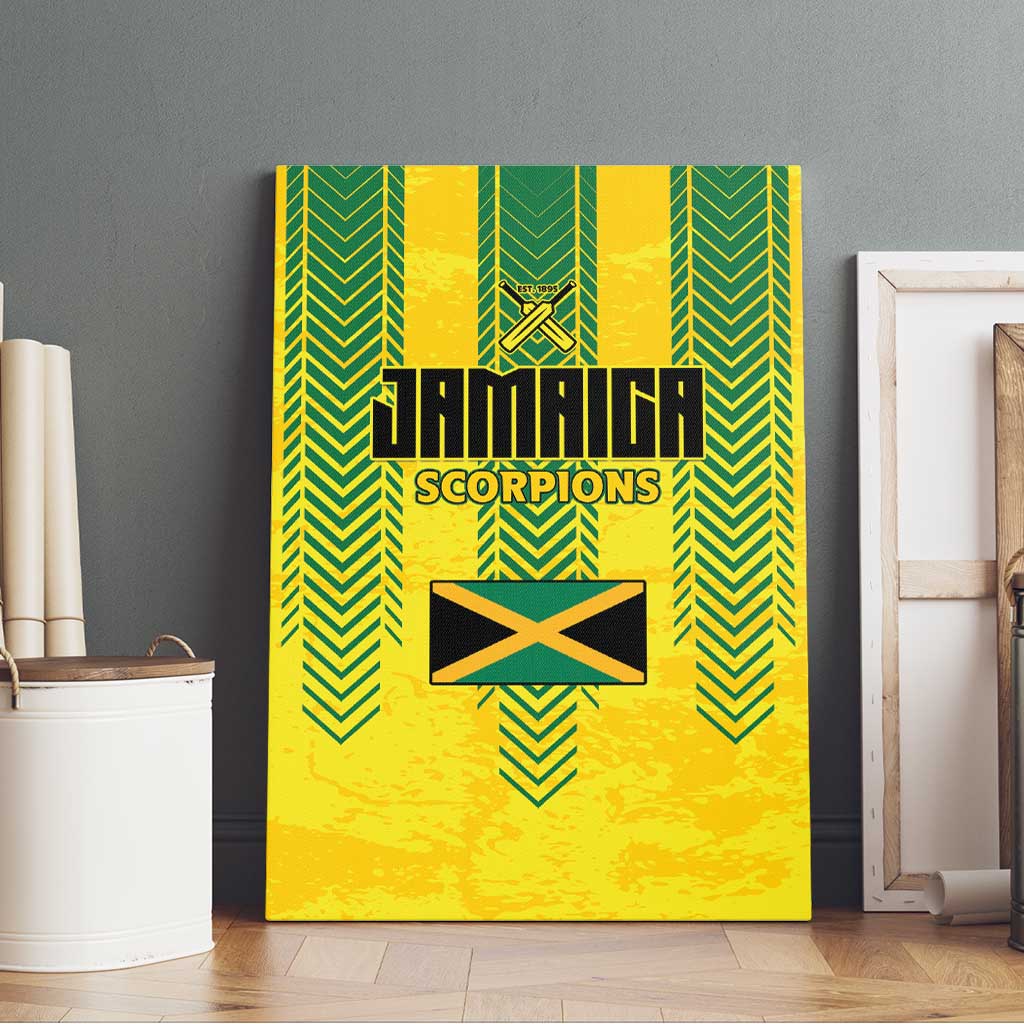 Jamaica Cricket Scorpions Canvas Wall Art Go Champions
