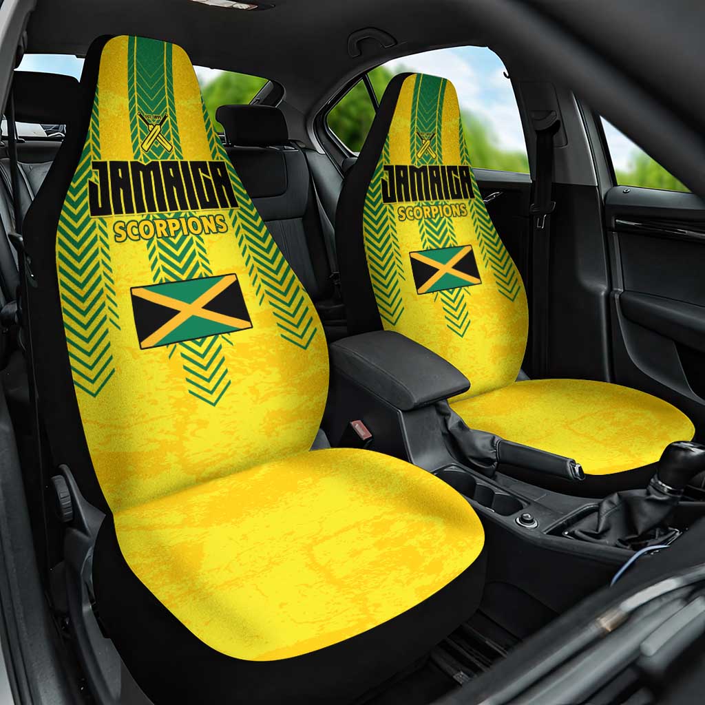 Jamaica Cricket Scorpions Car Seat Cover Go Champions