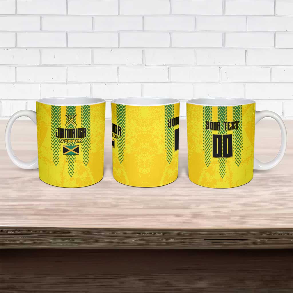 Custom Jamaica Cricket Scorpions Ceramic Mug Go Champions