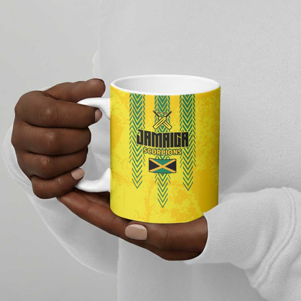 Custom Jamaica Cricket Scorpions Ceramic Mug Go Champions