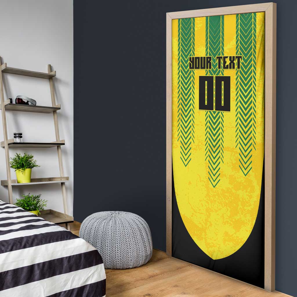 Custom Jamaica Cricket Scorpions Door Cover Go Champions