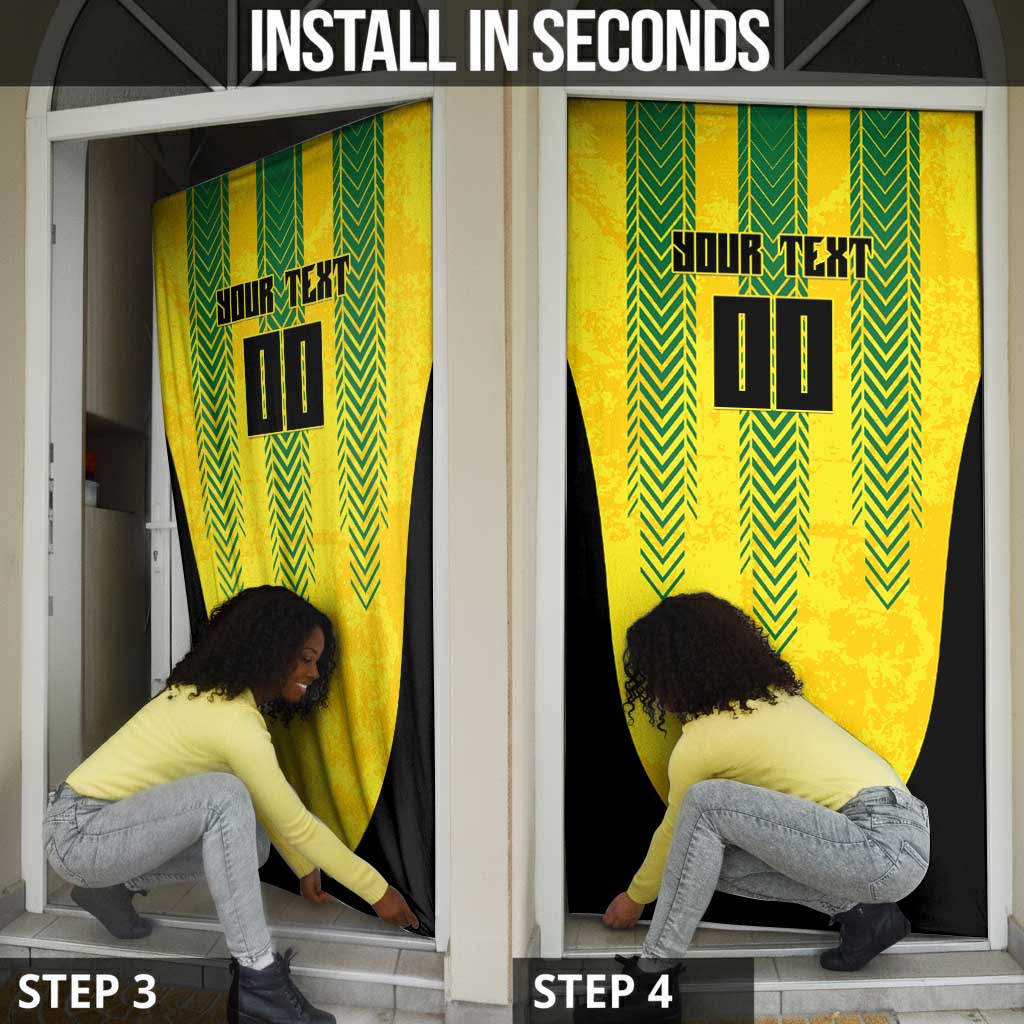 Custom Jamaica Cricket Scorpions Door Cover Go Champions