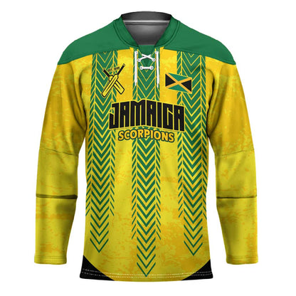 Custom Jamaica Cricket Scorpions Hockey Jersey Go Champions