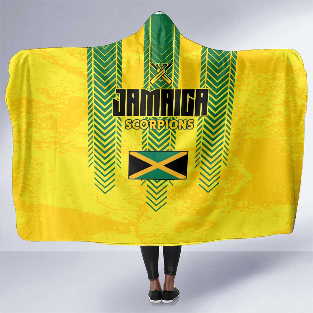 Jamaica Cricket Scorpions Hooded Blanket Go Champions