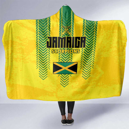 Jamaica Cricket Scorpions Hooded Blanket Go Champions