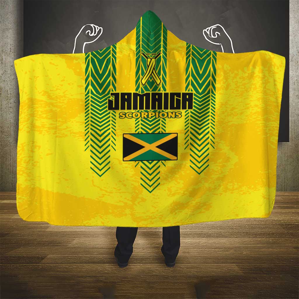 Jamaica Cricket Scorpions Hooded Blanket Go Champions