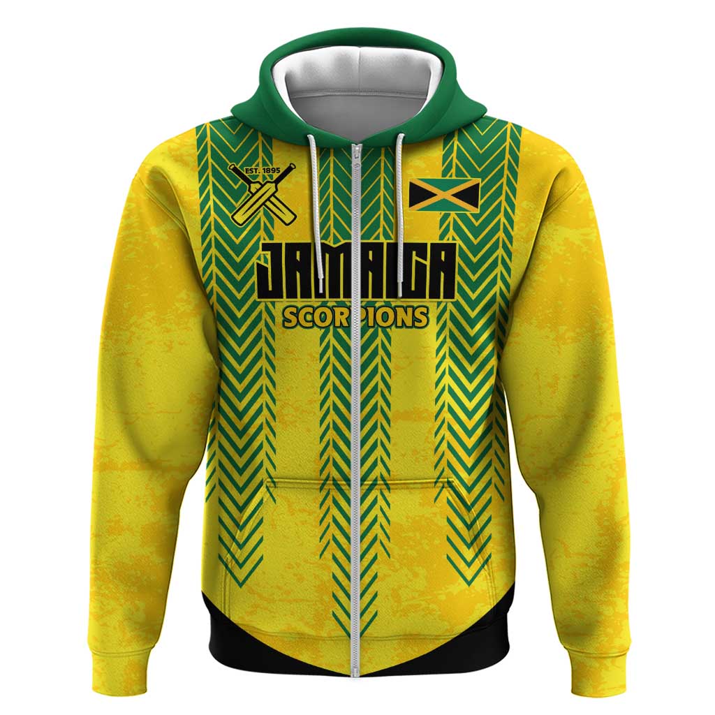 Custom Jamaica Cricket Scorpions Hoodie Go Champions