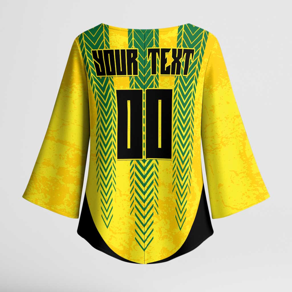 Custom Jamaica Cricket Scorpions Kimono Sleeve Blouse Go Champions