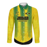 Custom Jamaica Cricket Scorpions Long Sleeve Button Shirt Go Champions