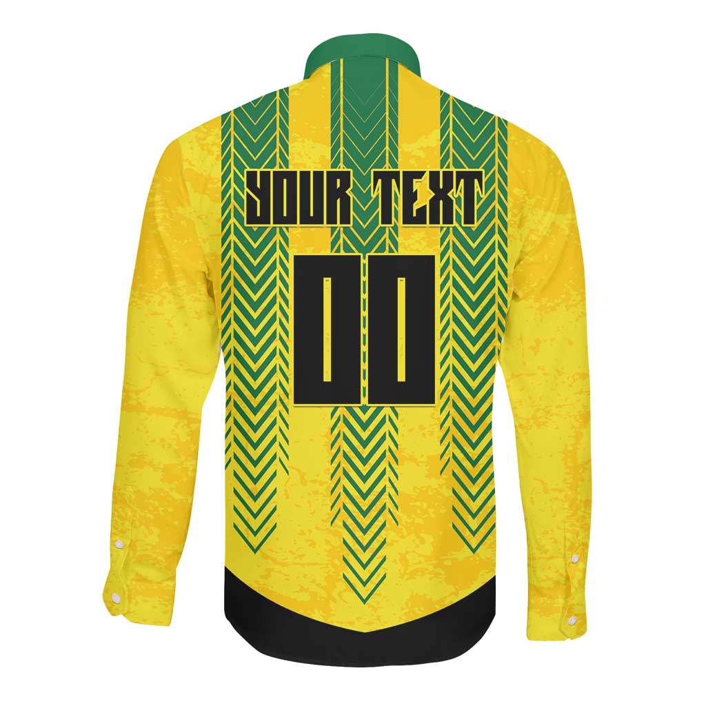 Custom Jamaica Cricket Scorpions Long Sleeve Button Shirt Go Champions