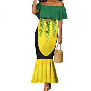 Custom Jamaica Cricket Scorpions Mermaid Dress Go Champions
