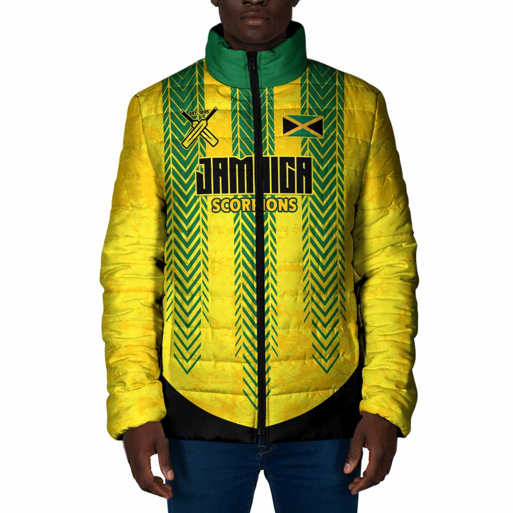 Custom Jamaica Cricket Scorpions Padded Jacket Go Champions