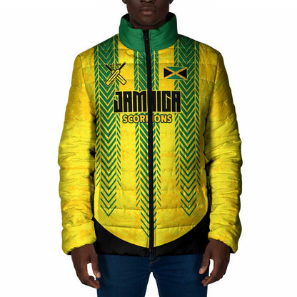 Custom Jamaica Cricket Scorpions Padded Jacket Go Champions