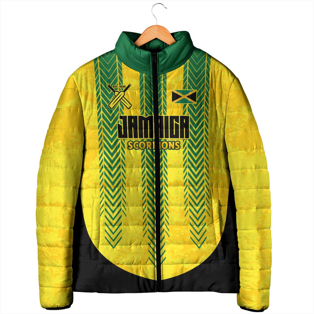 Custom Jamaica Cricket Scorpions Padded Jacket Go Champions