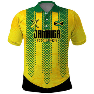 Custom Jamaica Cricket Scorpions Polo Shirt Go Champions