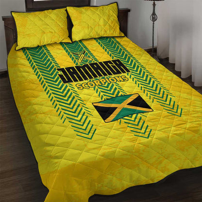 Jamaica Cricket Scorpions Quilt Bed Set Go Champions