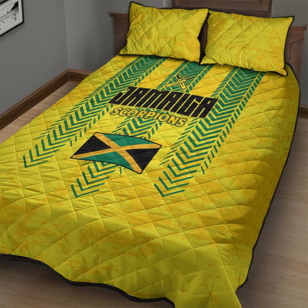 Jamaica Cricket Scorpions Quilt Bed Set Go Champions