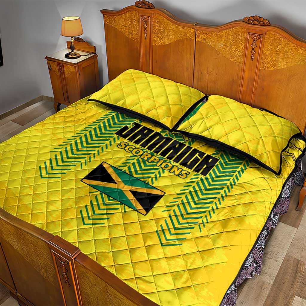Jamaica Cricket Scorpions Quilt Bed Set Go Champions