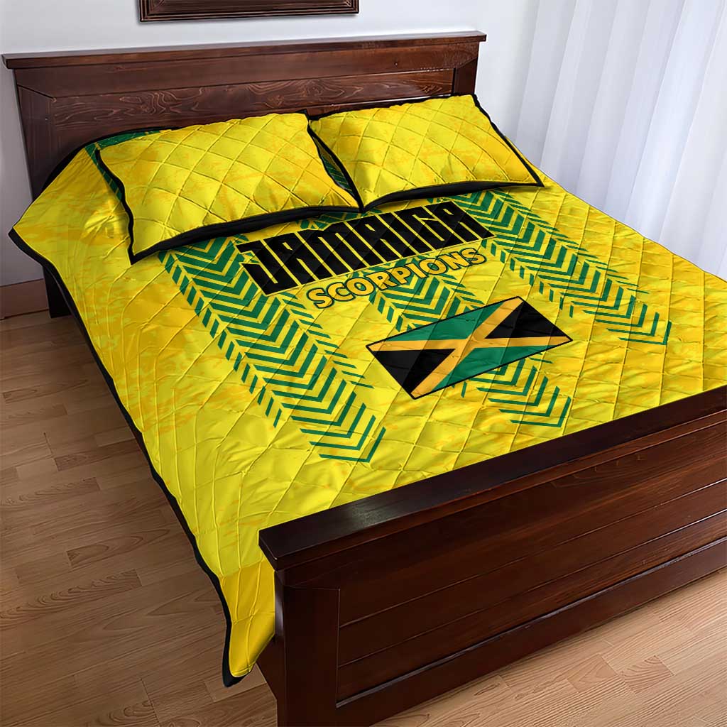 Jamaica Cricket Scorpions Quilt Bed Set Go Champions