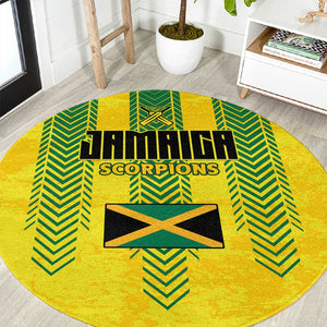 Jamaica Cricket Scorpions Round Carpet Go Champions