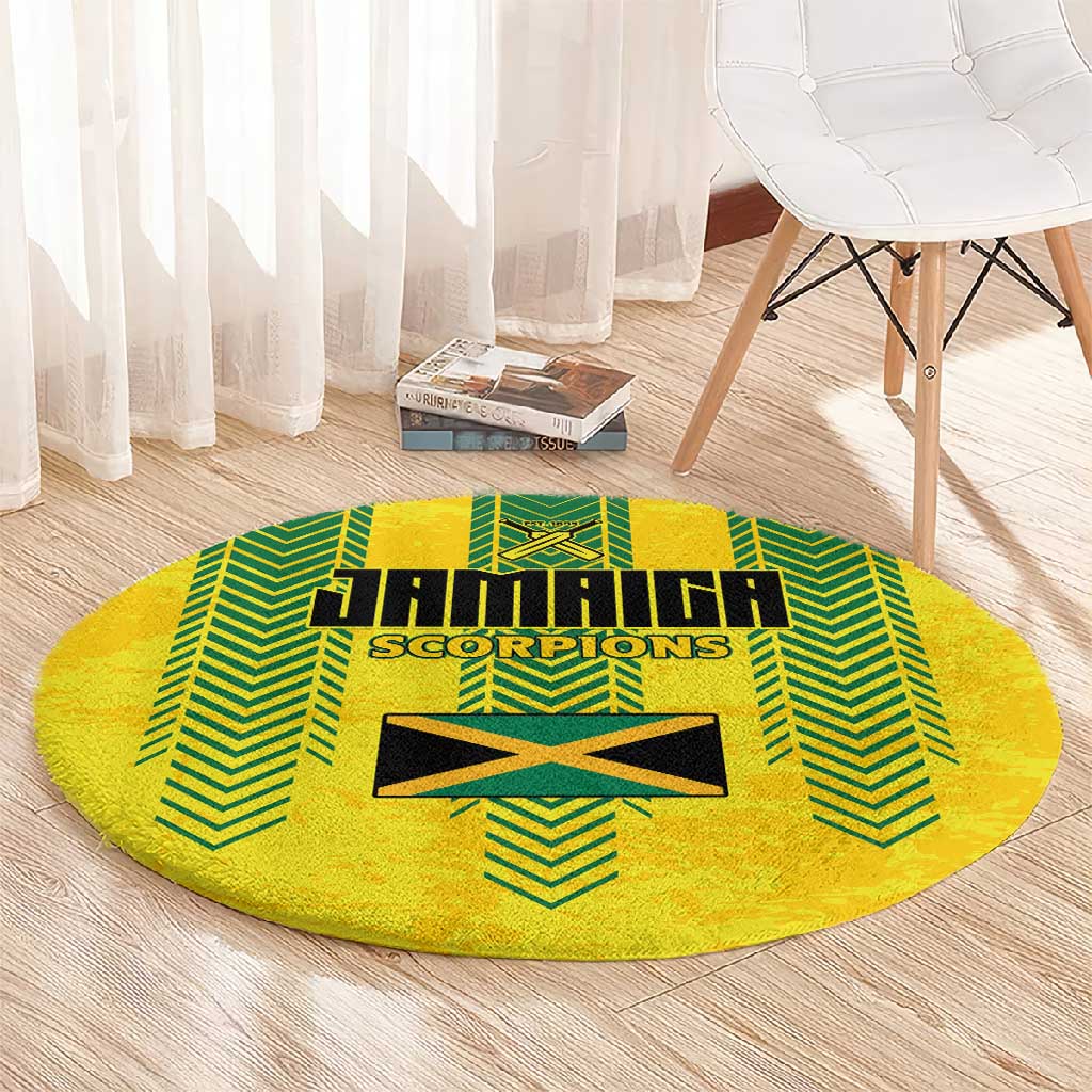Jamaica Cricket Scorpions Round Carpet Go Champions