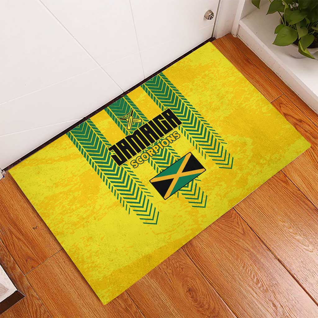 Jamaica Cricket Scorpions Rubber Doormat Go Champions