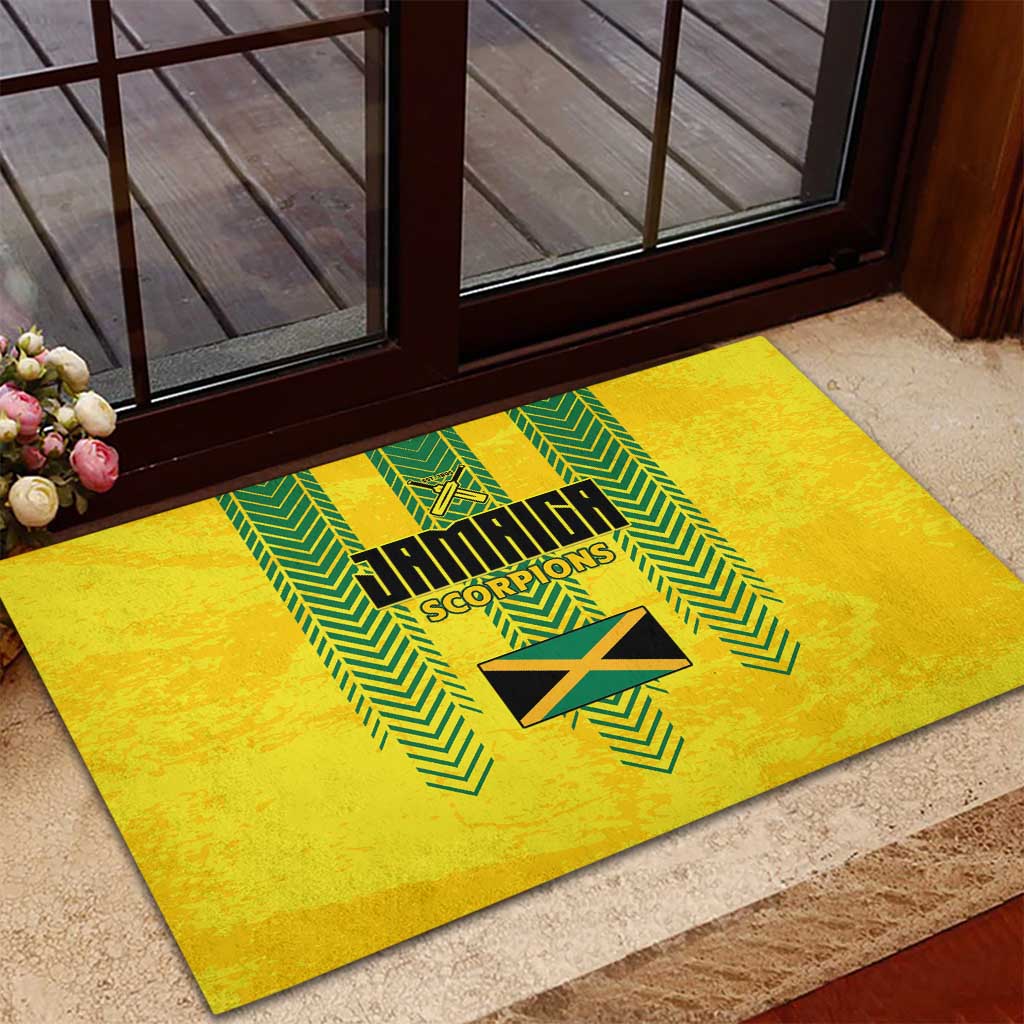 Jamaica Cricket Scorpions Rubber Doormat Go Champions