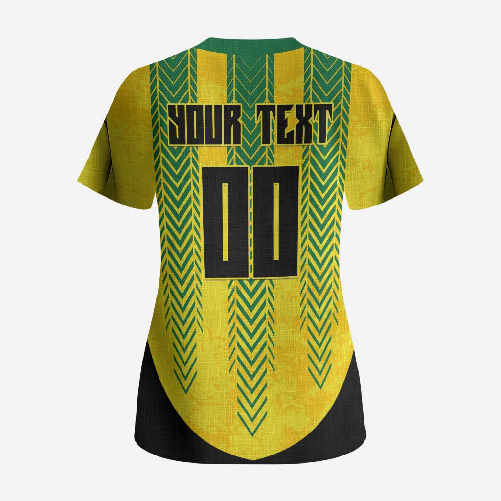 Custom Jamaica Cricket Scorpions Scrub Top Go Champions