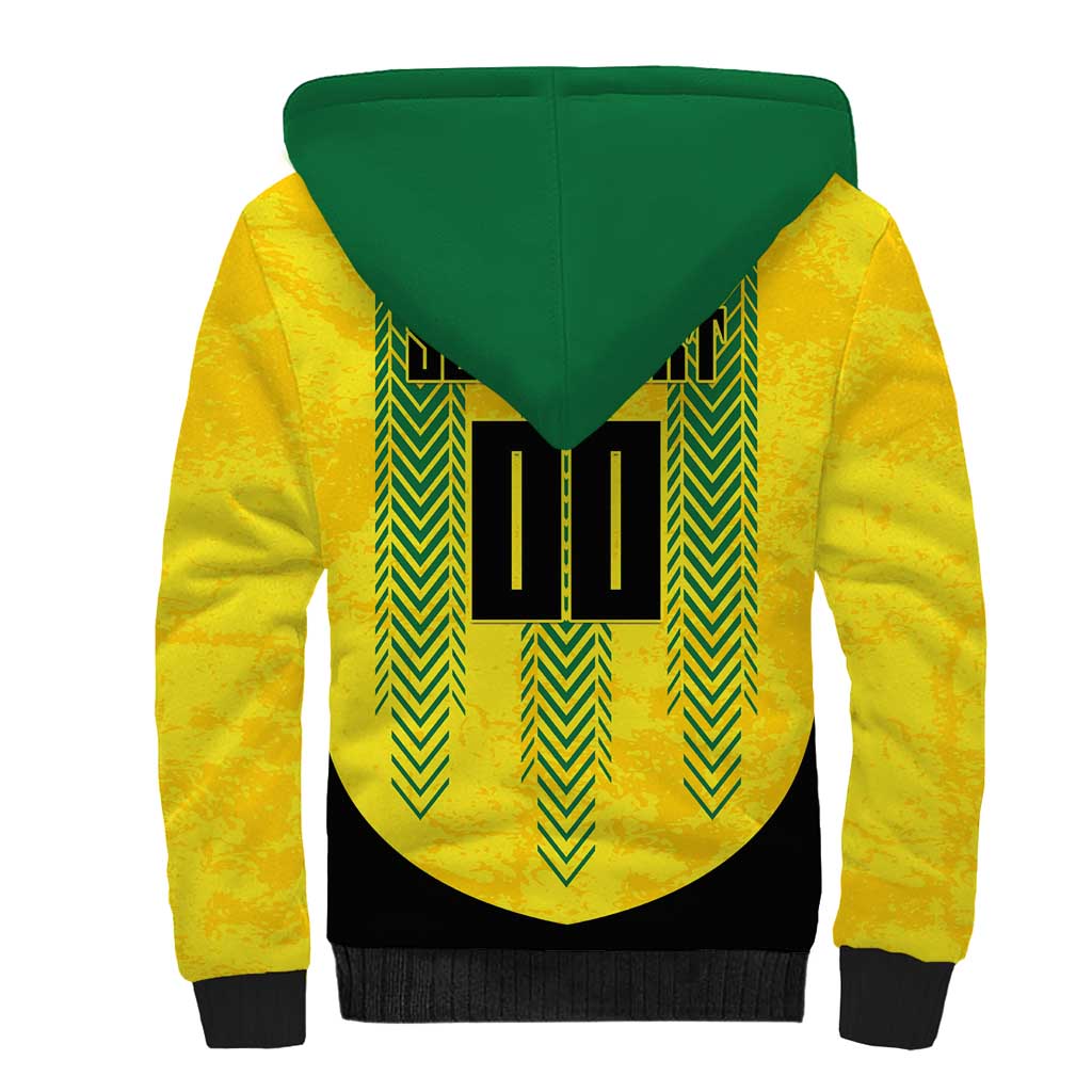 Custom Jamaica Cricket Scorpions Sherpa Hoodie Go Champions