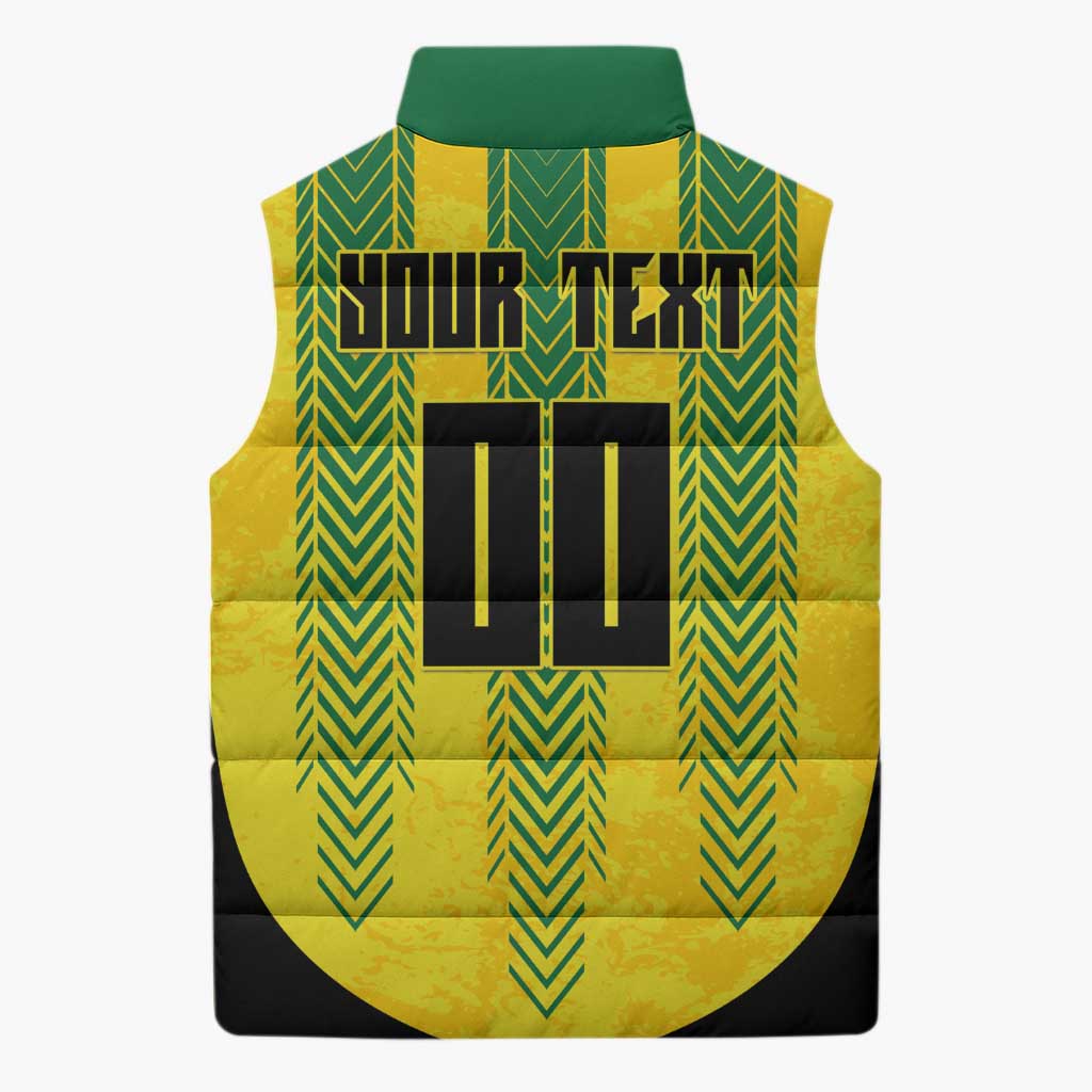 Custom Jamaica Cricket Scorpions Sleeveless Puffer Jacket Go Champions