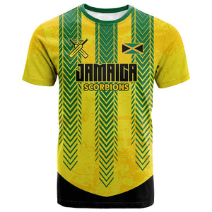 Custom Jamaica Cricket Scorpions T shirt Go Champions