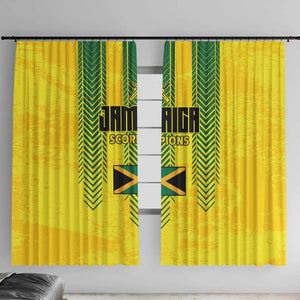 Jamaica Cricket Scorpions Window Curtain Go Champions