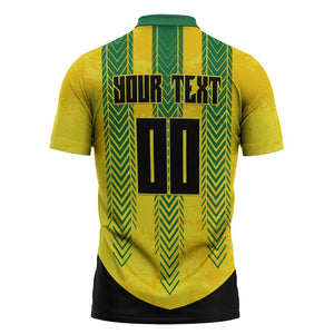 Custom Jamaica Cricket Scorpions Zipper Polo Shirt Go Champions